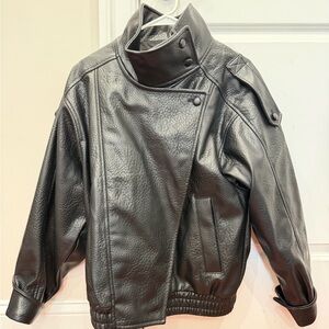 Viral ZARA Faux Leather Jacket Small